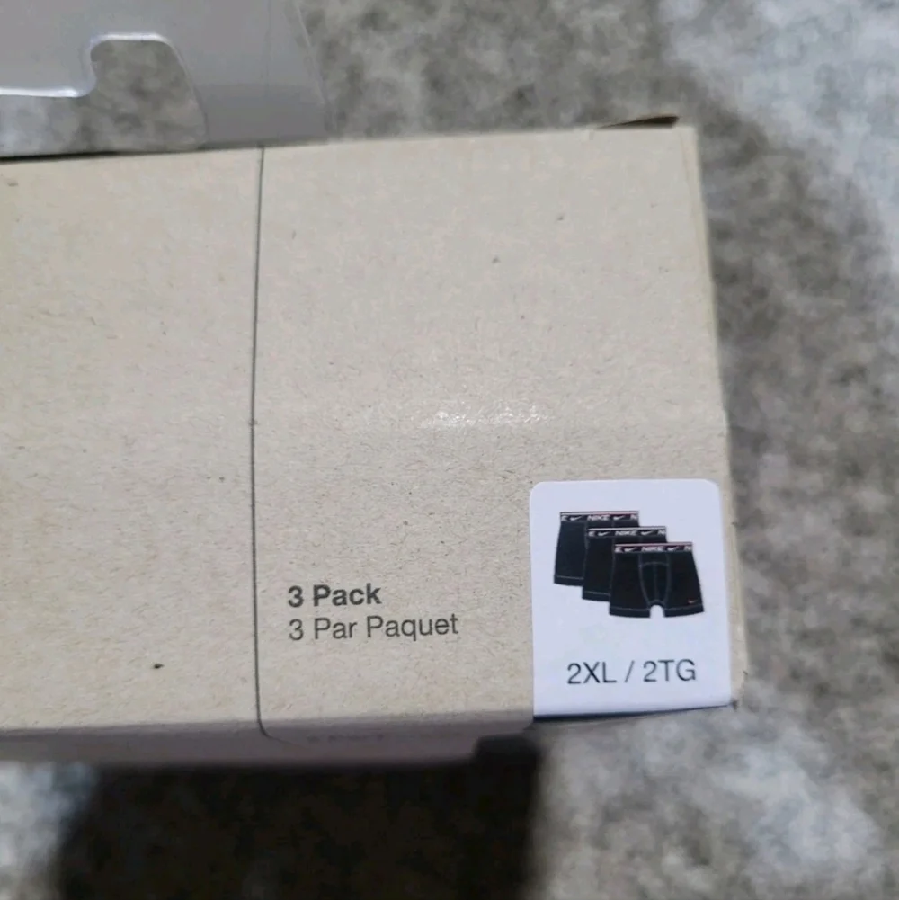 Nike Dri-FIT 3 Pk Mens Size 2XL Ultra Comfort Boxer Briefs Underwear KE1256-001 - Picture 8 of 10